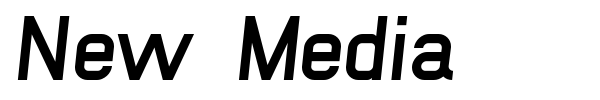 New Media font preview